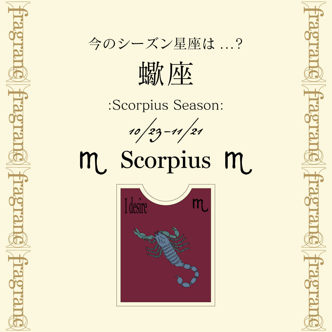 今のシーズン星座《蠍座》について