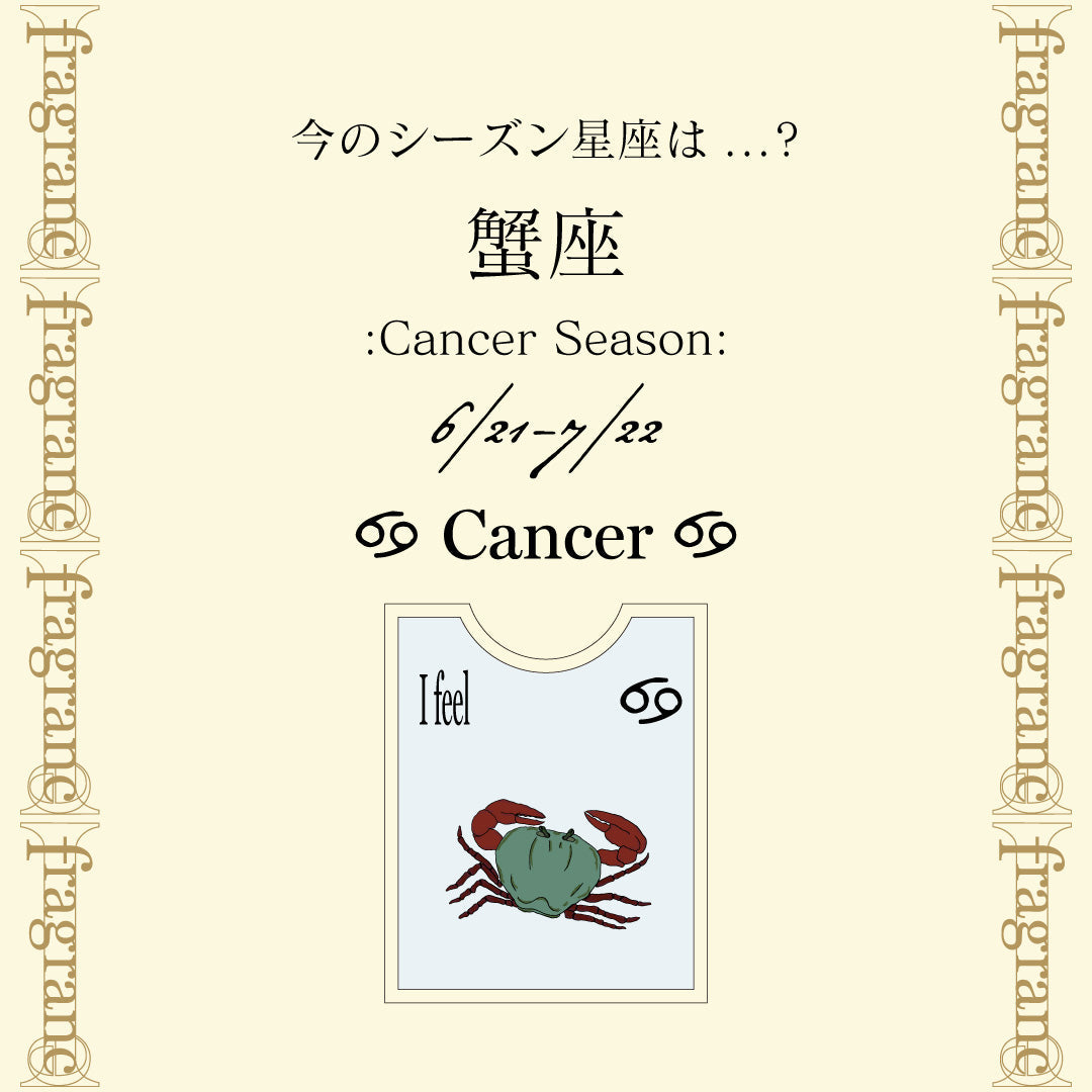 今のシーズン星座《蟹座》について
